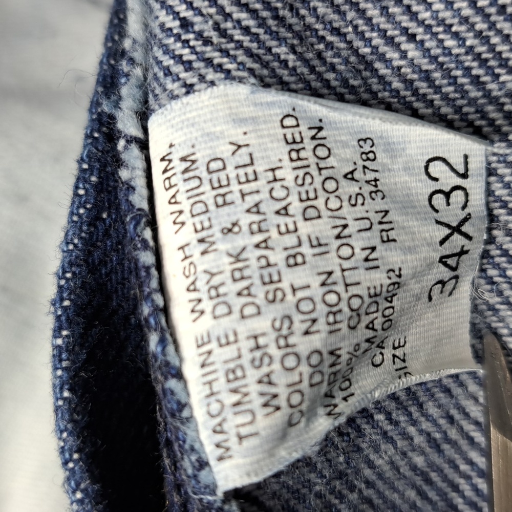 🇺🇲 Vintage Lee Straight Leg Blue Jeans Waist 30 Inseam 30.5 - Picture 16 of 17